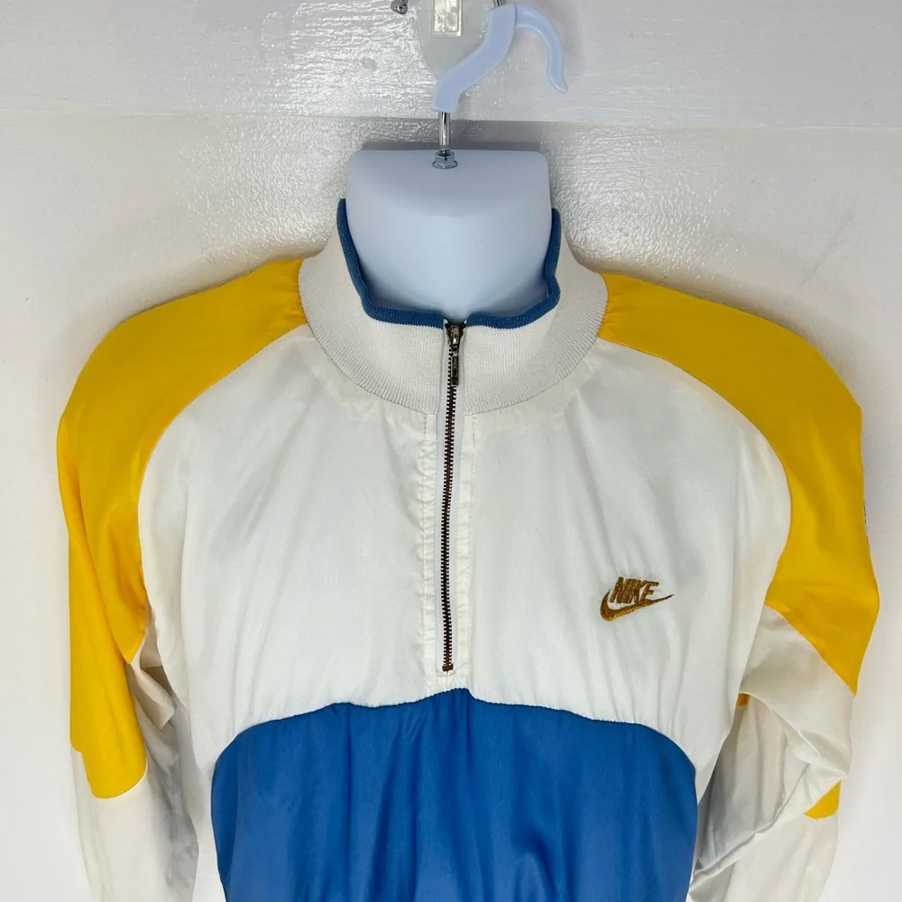 Nike Vintage 80s 90s Colorblock Pullover Track Jacket‎ Windbreaker Size Small